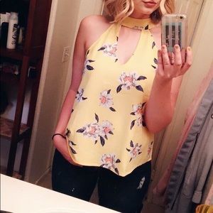 Yellow Floral Top